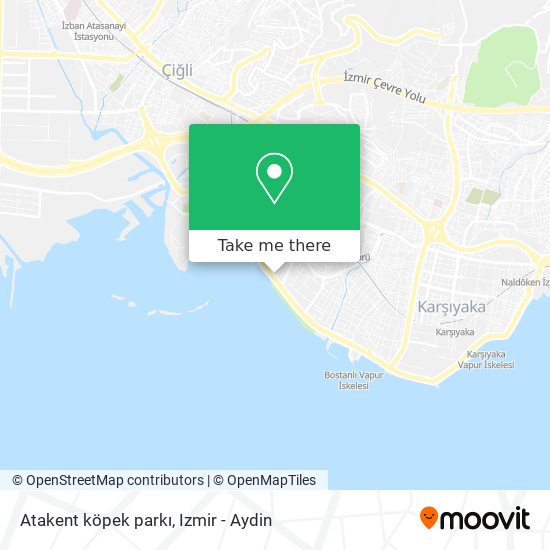 Atakent köpek parkı map
