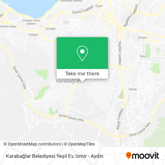 Karabağlar Belediyesi Yeşil Ev map