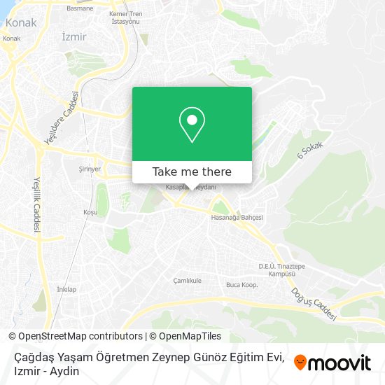 Çağdaş Yaşam Öğretmen Zeynep Günöz Eğitim Evi map