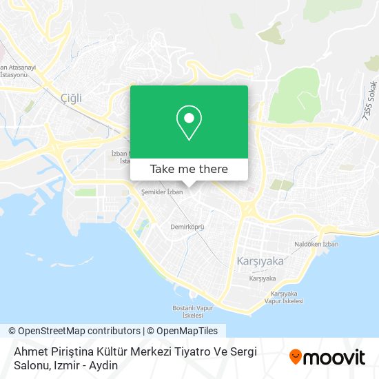 Ahmet Piriştina Kültür Merkezi Tiyatro Ve Sergi Salonu map