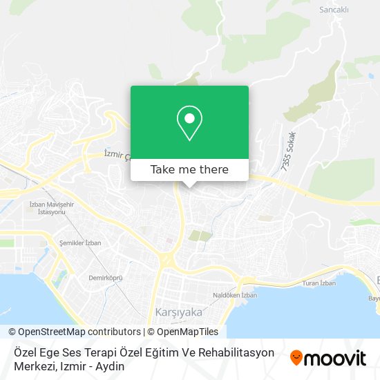 Özel Ege Ses Terapi Özel Eğitim Ve Rehabilitasyon Merkezi map