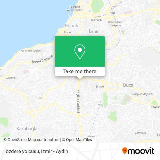 özdere yolcusu map