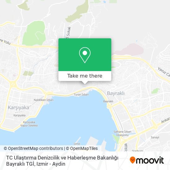 TC Ulaştırma Denizcilik ve Haberleşme Bakanlığı Bayraklı TGİ map