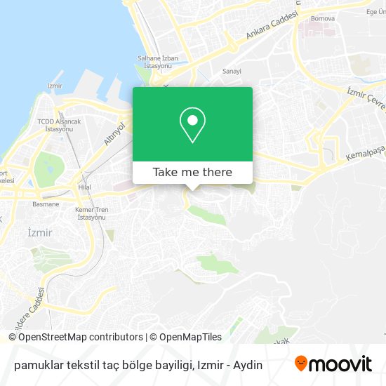 pamuklar tekstil taç bölge bayiligi map