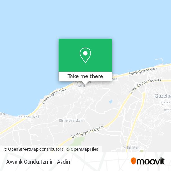 Ayvalık Cunda map