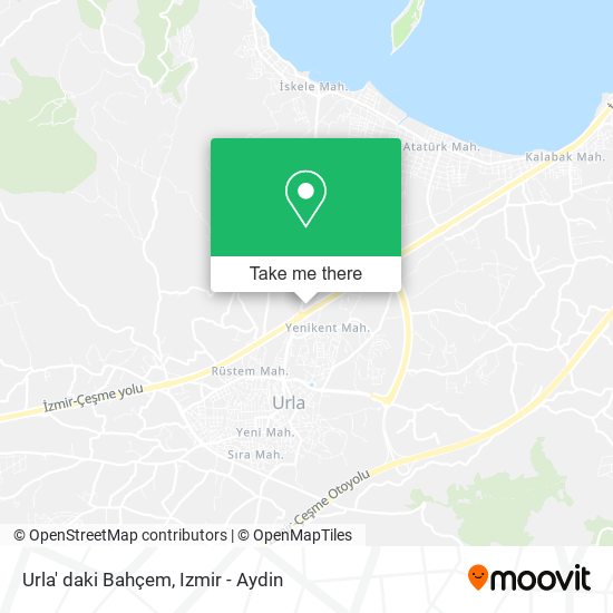 Urla' daki Bahçem map