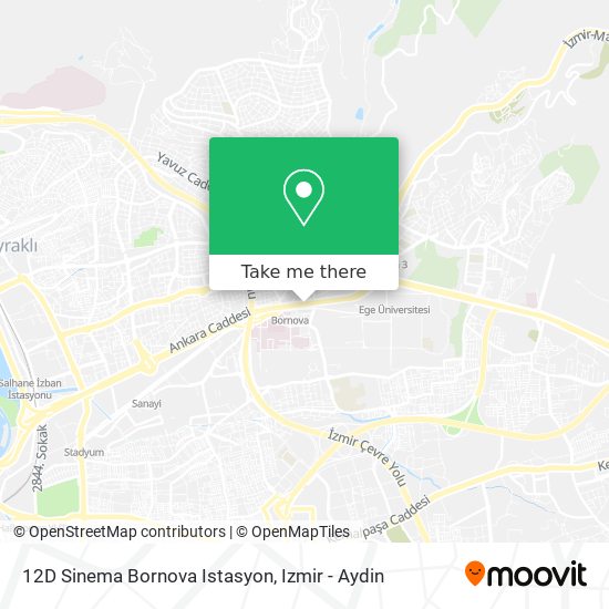 12D Sinema Bornova Istasyon map