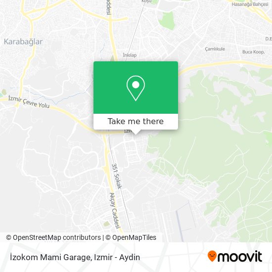 İzokom Mami Garage map