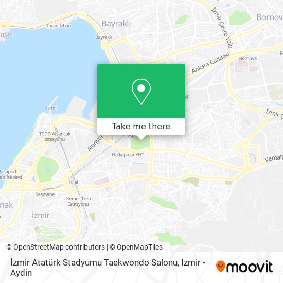 İzmir Atatürk Stadyumu Taekwondo Salonu map