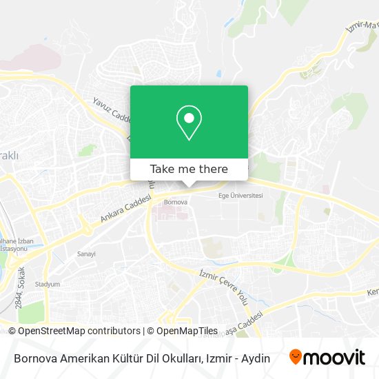 Bornova Amerikan Kültür Dil Okulları map