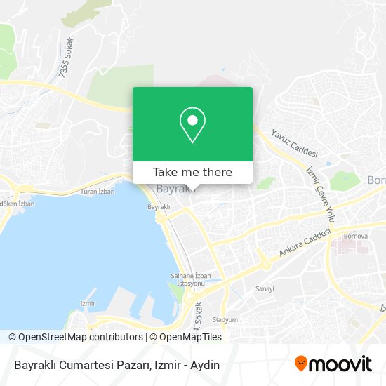 Bayraklı Cumartesi Pazarı map