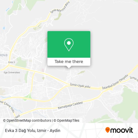 Evka 3 Dağ Yolu map