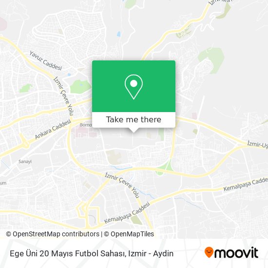 Ege Üni 20 Mayıs Futbol Sahası map