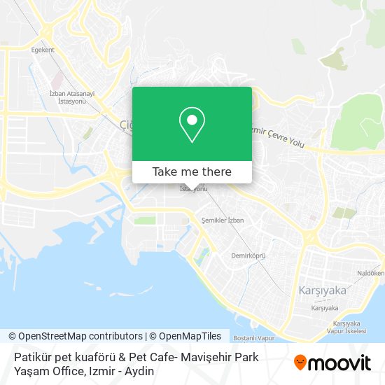 Patikür pet kuaförü & Pet Cafe- Mavişehir Park Yaşam Office map