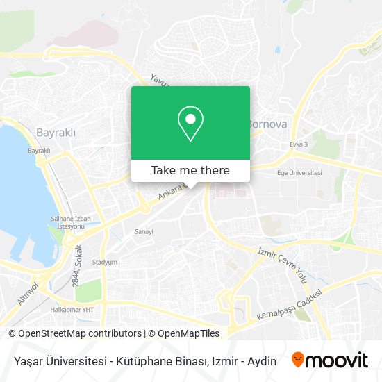 Yaşar Üniversitesi - Kütüphane Binası map