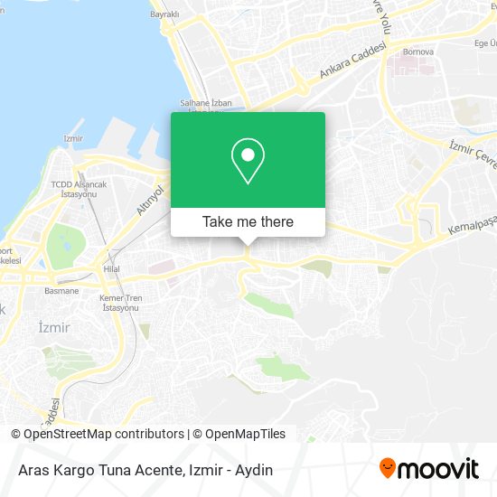 Aras Kargo Tuna Acente map