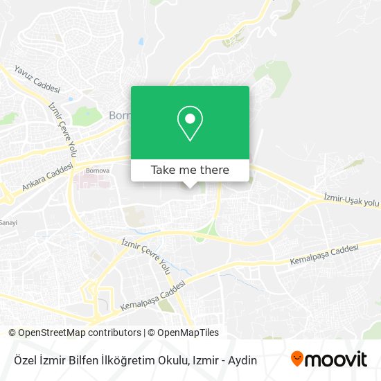 Özel İzmir Bilfen İlköğretim Okulu map