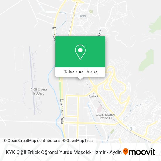 KYK Çiğli Erkek Öğrenci Yurdu Mescid-i map