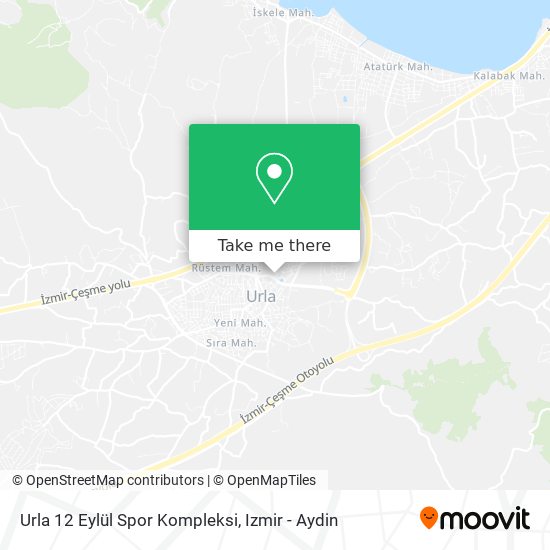 Urla 12 Eylül Spor Kompleksi map