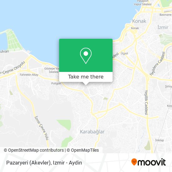 Pazaryeri (Akevler) map