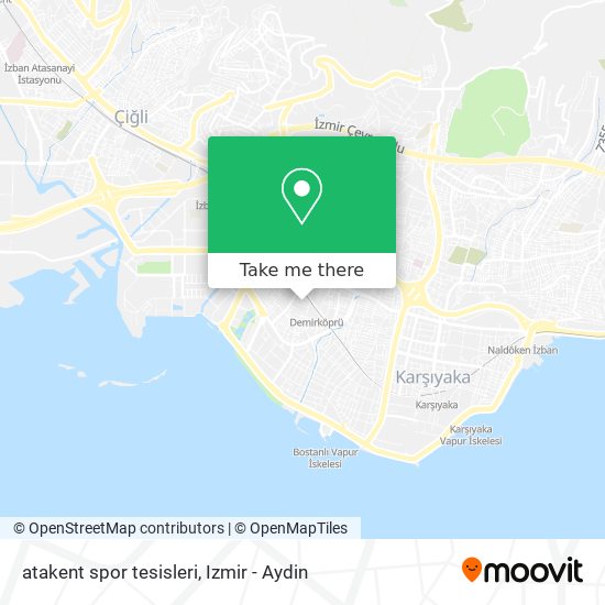 atakent spor tesisleri map