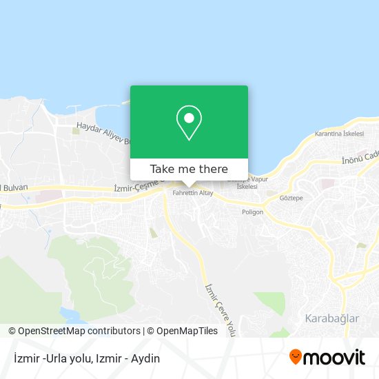 İzmir -Urla yolu map