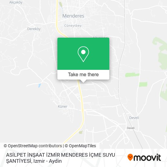 ASİLPET İNŞAAT İZMİR MENDERES İÇME SUYU ŞANTİYESİ map