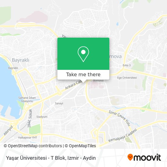 Yaşar Üniversitesi - T Blok map