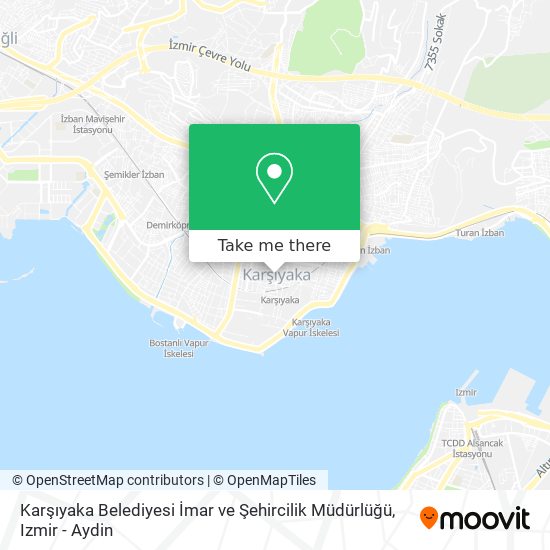 Karşıyaka Belediyesi İmar ve Şehircilik Müdürlüğü map