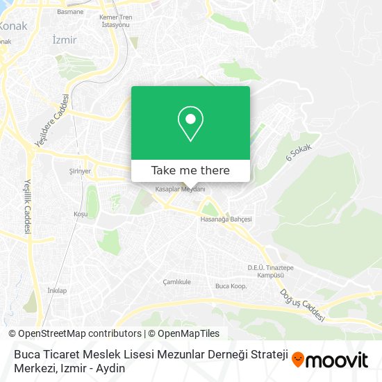 Buca Ticaret Meslek Lisesi Mezunlar Derneği Strateji Merkezi map