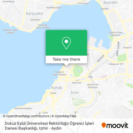 Dokuz Eylül Üniversitesi Rektörlüğü Öğrenci İşleri Dairesi Başkanlığı map