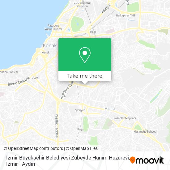 İzmir Büyükşehir Belediyesi Zübeyde Hanım Huzurevi map