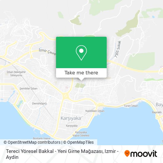 Tereci Yöresel Bakkal - Yeni Girne Mağazası map