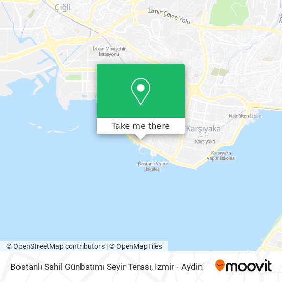 Bostanlı Sahil Günbatımı Seyir Terası map