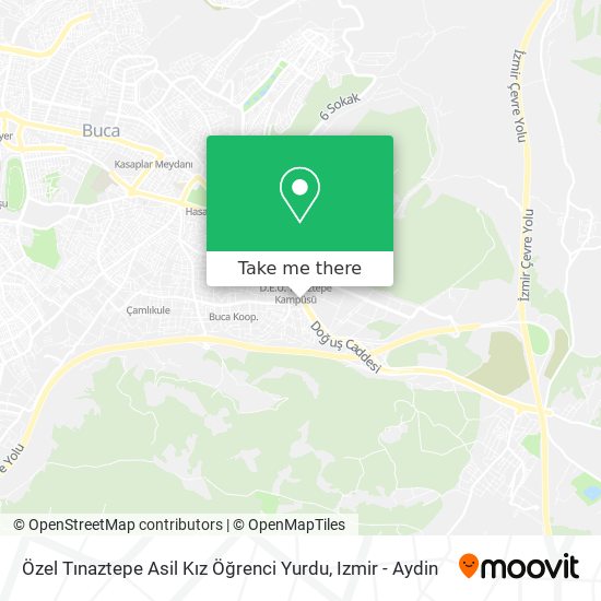 Özel Tınaztepe Asil Kız Öğrenci Yurdu map