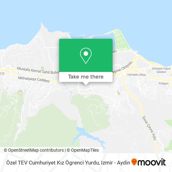 Özel TEV Cumhuriyet Kız Ögrenci Yurdu map