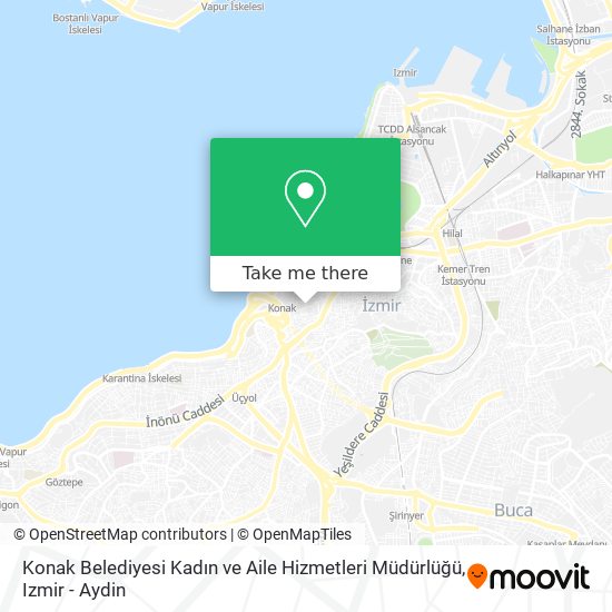Konak Belediyesi Kadın ve Aile Hizmetleri Müdürlüğü map