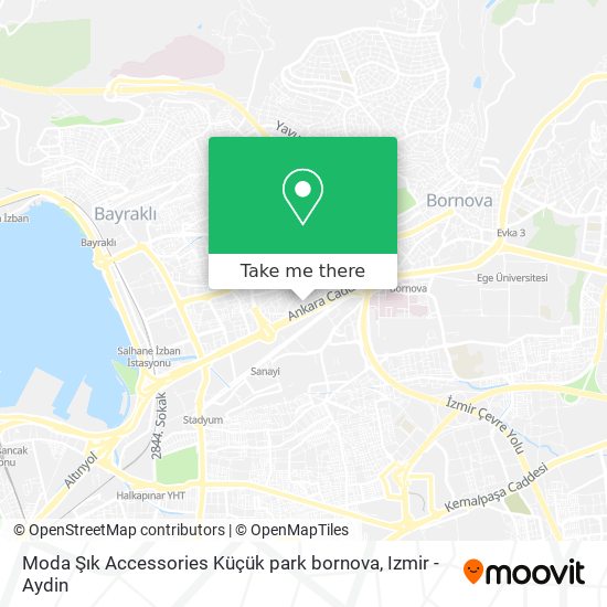 Moda Şık Accessories Küçük park bornova map