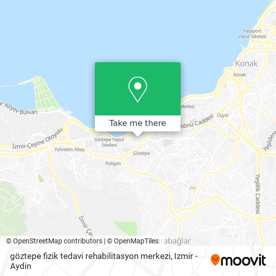 göztepe fizik tedavi rehabilitasyon merkezi map