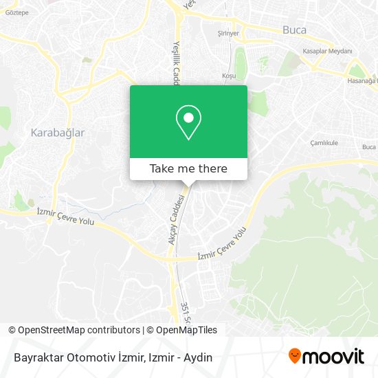 Bayraktar Otomotiv İzmir map
