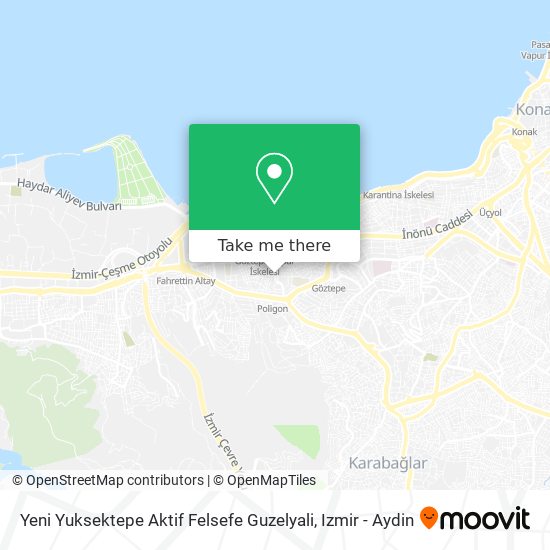 Yeni Yuksektepe Aktif Felsefe Guzelyali map