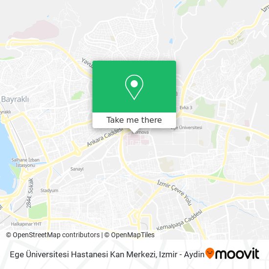 Ege Üniversitesi Hastanesi Kan Merkezi map