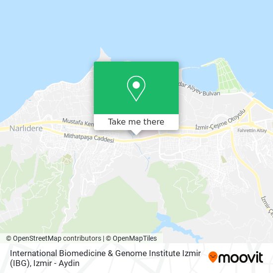 International Biomedicine & Genome Institute Izmir (IBG) map