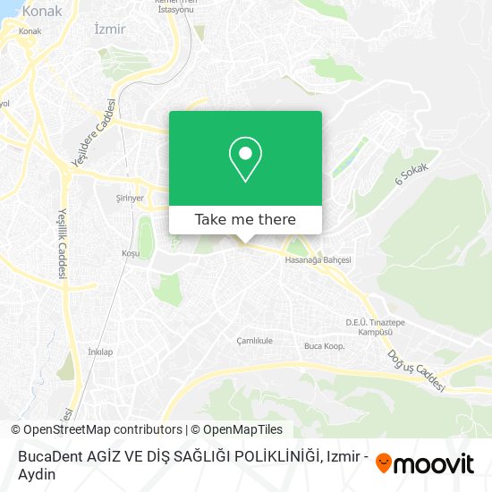BucaDent AGİZ VE DİŞ SAĞLIĞI POLİKLİNİĞİ map