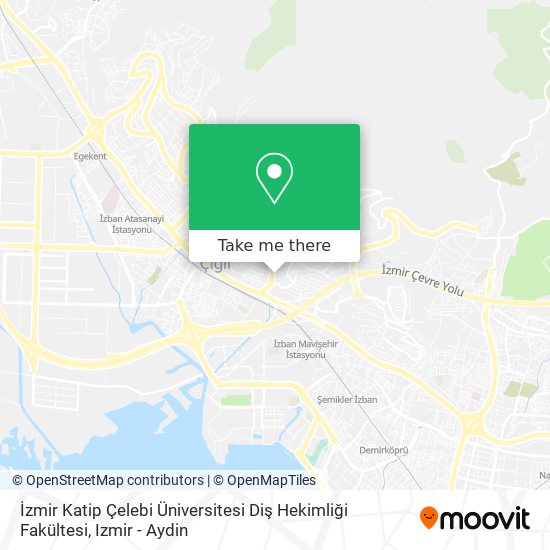 İzmir Katip Çelebi Üniversitesi Diş Hekimliği Fakültesi map