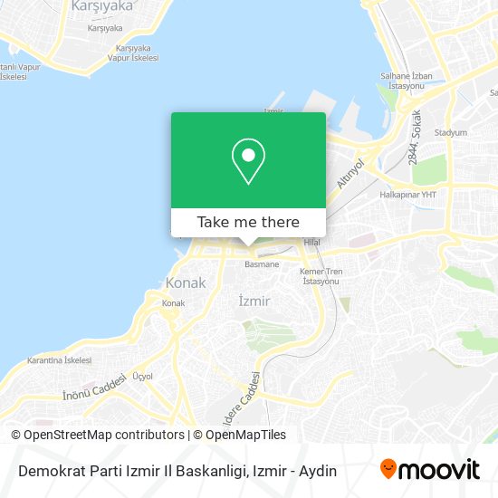 Demokrat Parti Izmir Il Baskanligi map