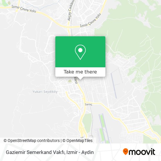 Gaziemir Semerkand Vakfı map