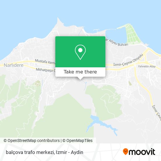 balçova trafo merkezi map
