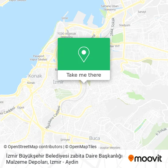 İzmir Büyükşehir Belediyesi zabita Daire Başkanlığı Malzeme Depoları map