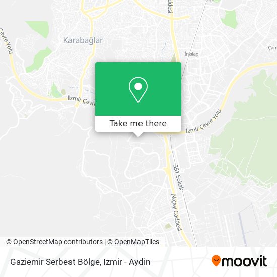 Gaziemir Serbest Bölge map